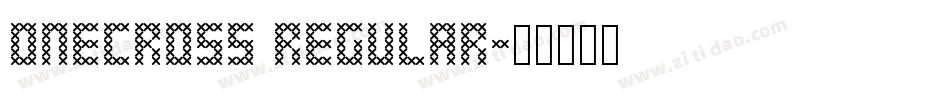 OneCross Regular字体转换